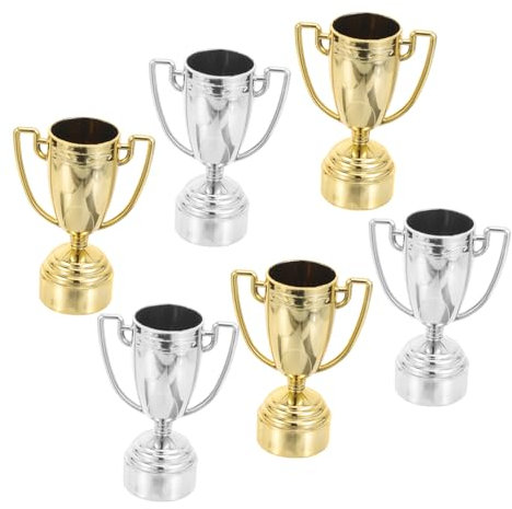 CHILDWEET 6stücke Mini Trophäe Für Junge Mädchen Kleine Kindertrophäenmodell Abs-material Kreativ Und Schön Preis Für Wettkampfspiel Party-requisite Klassenzimmerbelohnung