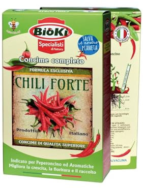 Concime Completo per Peperoncino ad elevata efficenza, facile da usare. Formula Natural Booster, astuccio da 900 g