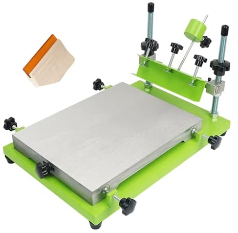 DPLXQPP Kit Completo Serigrafia Fai-da-Te,Stampante per Tessuti,53 X 47,5 X32 Cm,Racla Abbinata da Gratuita per La Stampa Fai-da-Te,per Stampa Magliette,Legno E Carta,405 * 310