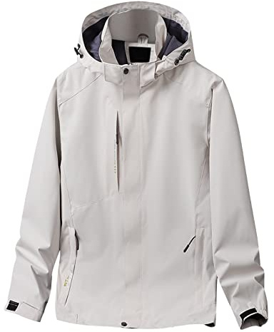 Mens Light Weight Breathable Waterproof Running Jacket Softshell Mens Hiking Jacket Windproof Rain Coats Fast Dry Rain Jackets With Hood Lightweight Cycling Coats Camping Windbreaker