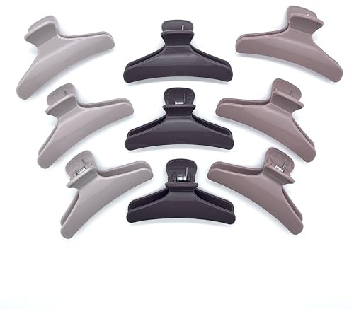 COSE DI DONNA® 9 pinze pinzoni mollette per capelli (Marrone)
