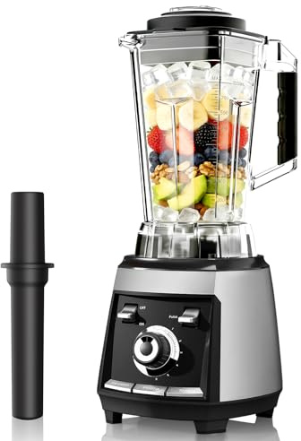 Sakgos Blenders da cucina 1800 W frullatore professionale ad alta velocità con lame in acciaio inox, caraffa da 66 once, tritaghiaccio e frutta congelata senza