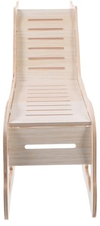Kisangel Maison en Bois Beige pour Cochon d'Inde et Petit Lapin Cachette Multifonction et Échelle d'escalade pour Sommeil et Détente