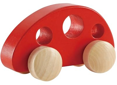 Hape E0052 Mini Van - Mini Van - Wooden Push and Pull Along Toy - Suitable for 10 months and up