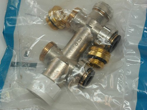 Oventrop Multiblock T Anschlussarmatur Durchgang mit Voreinstellung DN 15 (1/2) 50 mm