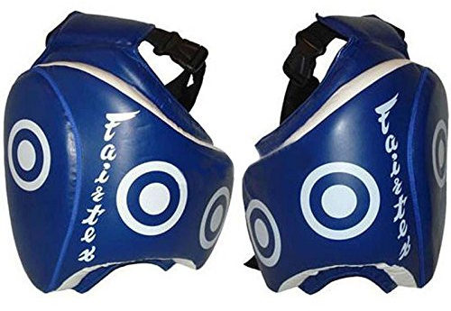 Fairtex Thigh Pads, TP3, Deluxe, blau, Low Kick Pratze, Schutz, Oberschenkel Pad