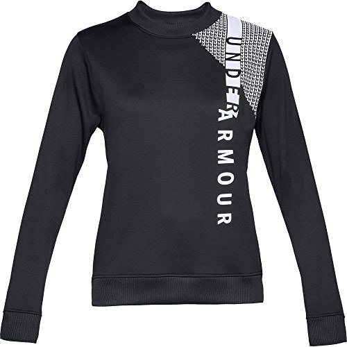 Under Armour Armour Fleece® Crew, Schwarz, Schwarz, Weiß, S