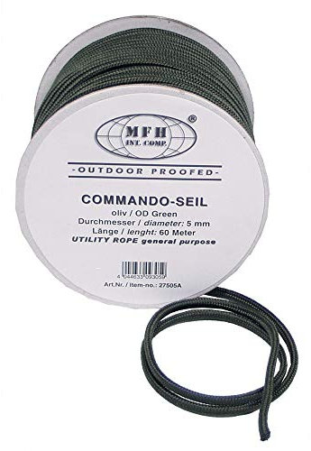 geo-versand Schnur 60 Meter - 5 mm Brusik zum einbauen Kletter Zubehör Rolle Geocaching Lang