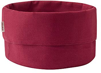 Stelton brödväska – 100 % OEKO-TEX bomull – vikbar – maskintvättbar – mångsidig användning som brödförvaring eller som bordsbrödkorg, design från Klaus Rath, Warm Maroon