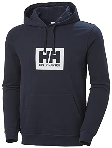 Helly Hansen Mens HH Box Hoodie, S, Navy
