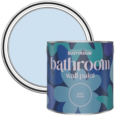 Rust-Oleum Blue Water-Resistant Bathroom Wall & Ceiling Paint - Powder Blue 2.5L