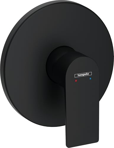 hansgrohe Duscharmatur Rebris E, Unterputz Brausebatterie für 1 Funktion, Mattschwarz