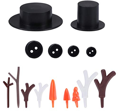 Ciieeo Decked Accessories White 332pcs Snowman Crafts Snowman Craft Kit Build Your Kit Supplies DIY with Nativity Accessories