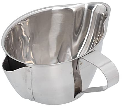 Separador de grasa de aceite, colador de aceite, lata de grasa, recipiente de aceite de cocina de acero inoxidable con mango de tapa, colador de sopa de aceite, tazón, separador de grasa, herramienta