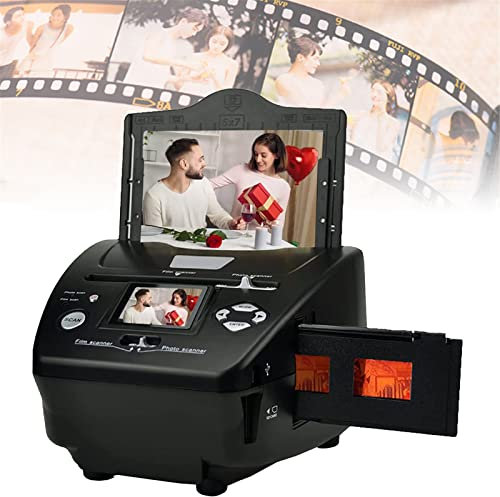 Scanner per pellicole e Diapositive Convertitore di pellicole digitali, Scanner per Foto e pellicole da 8,1 megapixel, 135 visualizzazioni dello Scanner di Foto per Negativi sul Computer o USB