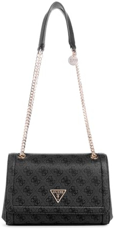 GUESS Damen Schultertasche Noelle Convertible Cross Flap Logo One Size