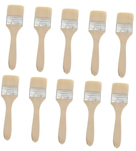 UPKOCH Bürste 10 Teiliges Pinsel Set Aus Wollpinsel Großes Pinselset Aus Holz Schablonenpinsel