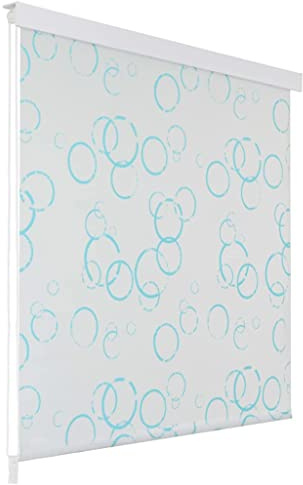 Lechnical Roller Blind for Shower 100 x 240 cm with Bubble Pattern, Shower Roller Blind, Blackout Roller Blind for Indoor (SPU:142866)