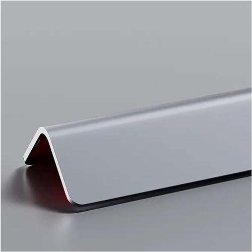 Raouoae 3 Stück Eckschutzprofil kantenschutz eckschutzkanten Aluminium Rostfrei Eckschutz selbstklebend Für Wände, kantenschutzprofil Für Holz Wände/Fliesen Wände (Color : Gray A, Size : 120cm/47.