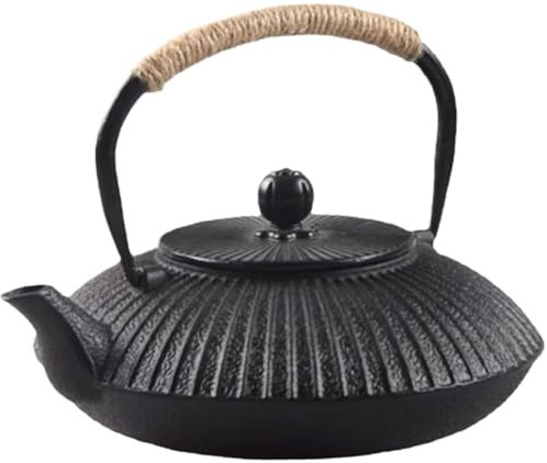 Théière japonaise robuste en fonte vintage avec passoire à thé en fonte - Design japonais traditionnel - Théière en fonte avec passoire à thé en acier inoxydable