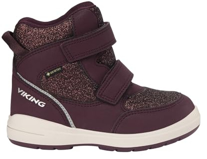 Viking Pojkar Fun Glitter Warm GTX 2 V Equestrian Boot, Plommon, 25 EU