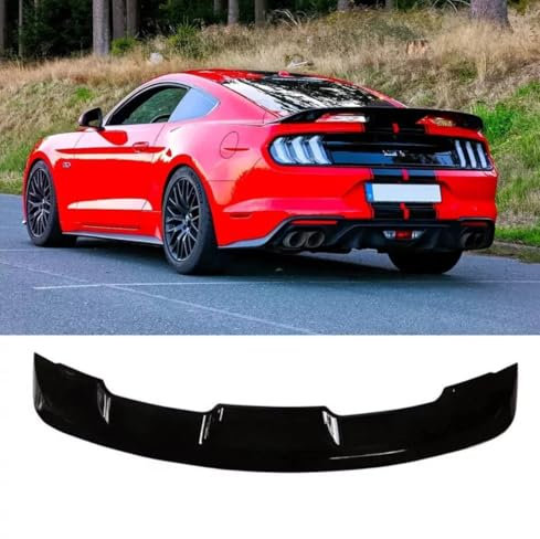 Auto Perfectionists UK Rear Boot Spoiler Wing Lip Compatible With Ford Mustang Shelby GT500 2015-2022 ABS Gloss Black