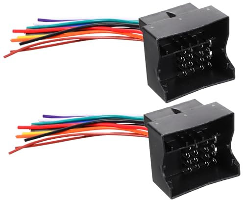 Homoyoyo 2stücke Kabelbaum Für Autoradio Radiokabelbaum Stereokabelbaum Kabelbaum Für Auto Radiokabelbaumadapter Kit Automotive Radiokabelclips Für Autoradio