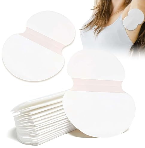 LUMOOM 80 almohadillas para las axilas, almohadillas de sudor para hombre y mujer, almohadillas de sudor para axilas, autoadhesivas, recortables, absorbentes antitranspirantes invisibles
