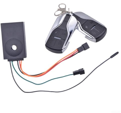 Sistema de alarma de motocicleta para bicicletas eléctricas, función de entrada fuerte y sin llave (4 pines + 2 pines)