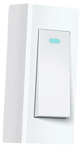GALPADA Interruttore Pulsante da Parete Multifunzionale in Resistente per Lampade da Casa Design Sottile Bianco Sostituzione Facile Illuminazione Camera e