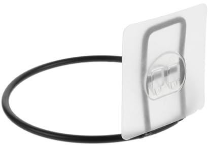 HOODANCOS Étagère d'alimentation Pratique en Plastique Noir Fixation sans Clou Support Mural pour Gamelle d'animal de Compagnie pour Chat et Maison