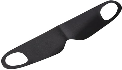 Máscara de sueño transpirable – Diadema nocturna con cierres para orejas | Protector de ojos ligero para hombres y mujeres | Protección de luz cómoda para viajes a casa, nailon, 32 Cm, negro o
