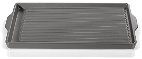 Piastra Grill in Ceramica GRES Rettangolare da Barbecue BBQ GRES Antracite 45,5X24 h 3 TOPGRES.IT