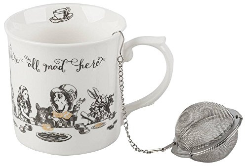 V&A Alice in Wonderland High Tea Gift Set White 8.5 x 8.5 x 12 cm