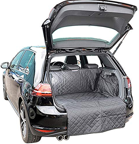 UK Custom Covers QBL279B Tailored Waterproof Quilted Boot Liner Mat Black -To Fit Vw Golf Hatchback MK7 (Raised Floor) 2013 Onwards