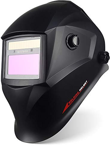 JALUWELD Auto Darkening Welding Helmet Adjustable Welding Mask Battery & Solar Powered Welders Helmet DIN9-13 Shade Welders Mask Arc Tig Mig Grinding