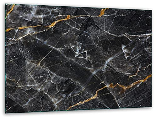 TMK ArtDeko – skärbräda glas – glasskärbräda för köket 40 x 30 cm – robust, hygienisk och halkfri – skärbräda i glas – extra arbetsyta – mångsidig användning
