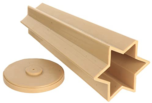 NKlaus Kerzen gießform für kerzenwachs, Kunststoff 3D DIY Stern, 1 Stück | Breite: 6,5cm; Tiefe: 3,5cm; Höhe: 19,5cm