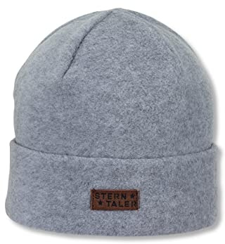 Sterntaler Unisex barnmössa baby beanie mössa fleece, LJUSGRÅ, 55