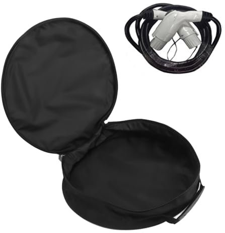 PerGar Kabeltasche, wasserdichte, Flammhemmende Kabeltasche, Robuste Kabelmanagement-Aufbewahrungstasche mit Stabilem Tragegriff, Tasche für Elektronikzubehör für das Reisebüro (Runden)