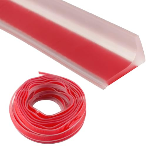 10M*20MM Schwallschutzleiste Dusche Selbstklebend Set, Transparent Gummilippe Wasserstopper Dusche Boden, Duschschwellen-Wasserdamm TüRdichtung Duschwasserstop, für Bäder, Küchen, Waschbecken
