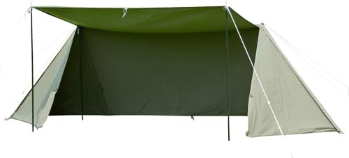 TIYASTUN Hot Tent Canvas Tent Single Person Tent 4 Season Tent Camping Shelter Survival Tent Motorcycle Tent Military Tent Army Tent Hunting Tent Bushcraft Tent, Inner Tent Included