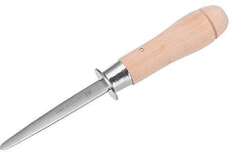 Yctze Oyster R Murphyelson New Haven Oyster Shucker Shucking Clamming Mariscos Hecho en los Estados Unidos Acero Inoxidable Madera Ostra de Acero Inoxidable con