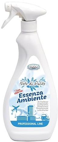 HOME PRO Spray Profumato Essenza Ambiente Note di Pulito, 750ml, Elimina Odori, Freschezza Prolungata Multifunzione, Pavimenti, Elimina Polvere