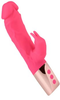 EIS Naturnaher Rabbitvibrator aus Silikon | 20 Vibrationsprogramme | 22 cm | wasserdicht | wiederaufladbar | hautfreundliches Material | Sexspielzeug | Erotik | Mehrere Vibrationsprogramme