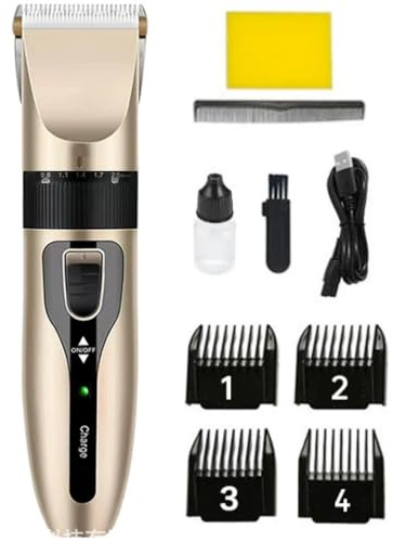 Postuvix Hair Clippers Men Cordless: Rechargeable Beard Trimmer with Adjustable Length, Quiet Motor, Precision Stainless Steel Blades for Smooth, Comfortable and Efficient Hair Cutting
