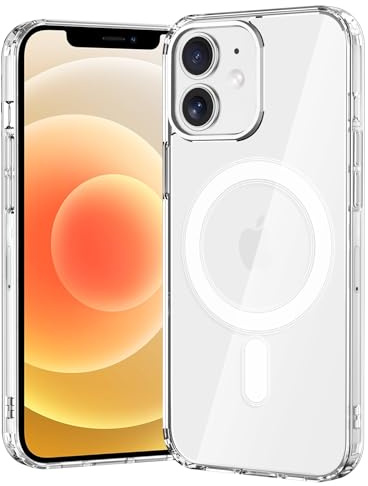 Gueche Funda para iPhone 12/12 Pro, control de cámara, protección militar certificada, fuerza magnética, resistente a golpes y arañazos, funda magnética para teléfono móvil