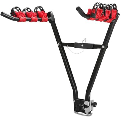 Jiuvaso Portabiciclette o Portabiciclette posteriore per auto Portabiciclette con supporto per sfera di traino da 50 mm