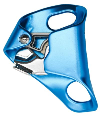 Fenteer Klettern Brust Ascender Rigging Clamp Abseilgerät für Bergsteigen, Baumpflegebedarf, blau
