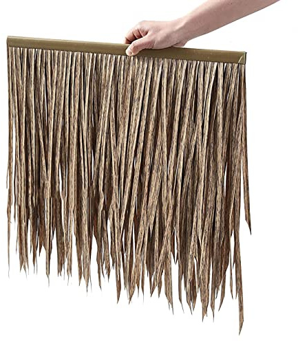Techos de paja artificial, Rollo de paja artificial for persianas pato, techumbre y decoración, tamaños múltiples(3 PCS)